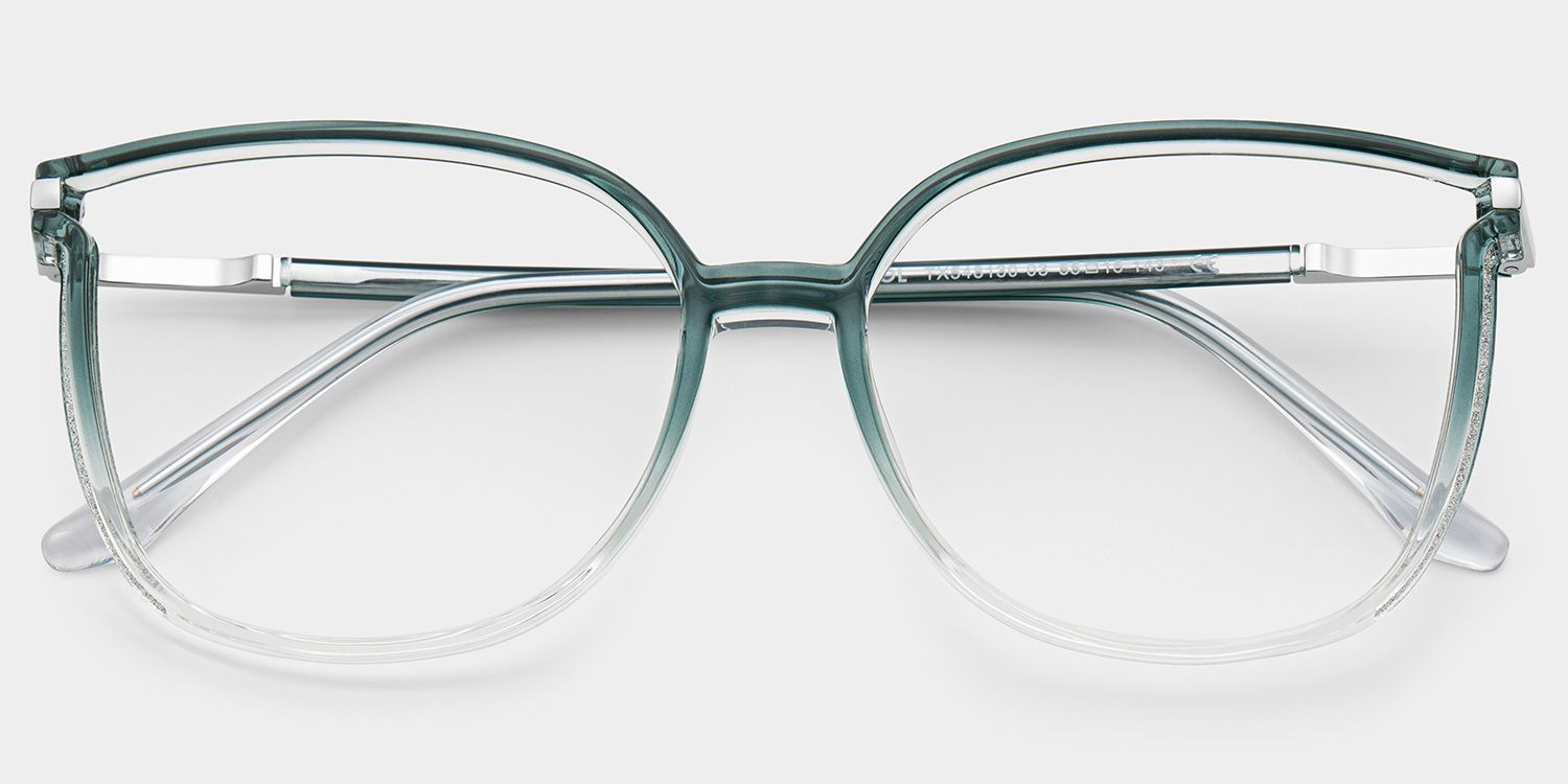 Rodz Sage Green Frame Glasses with Square Design | ZEELOOL1