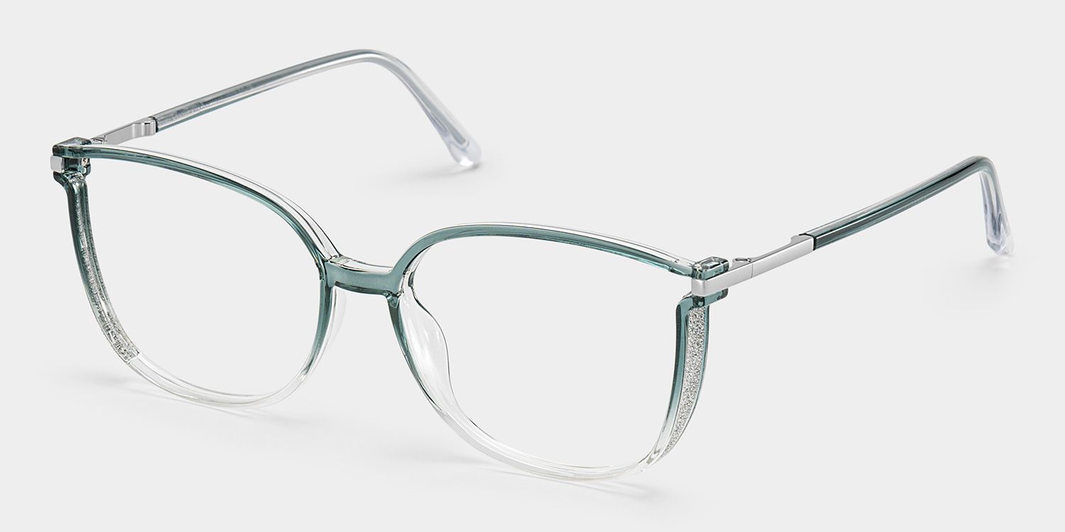 Rodz Sage Green Frame Glasses with Square Design | ZEELOOL2
