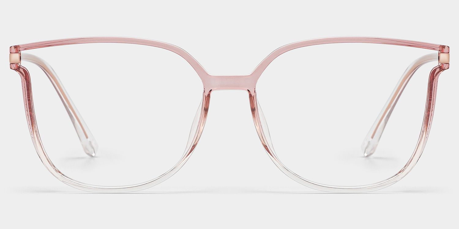 Rodz Square Pink Frame Glasses  for Women | ZEELOOL0