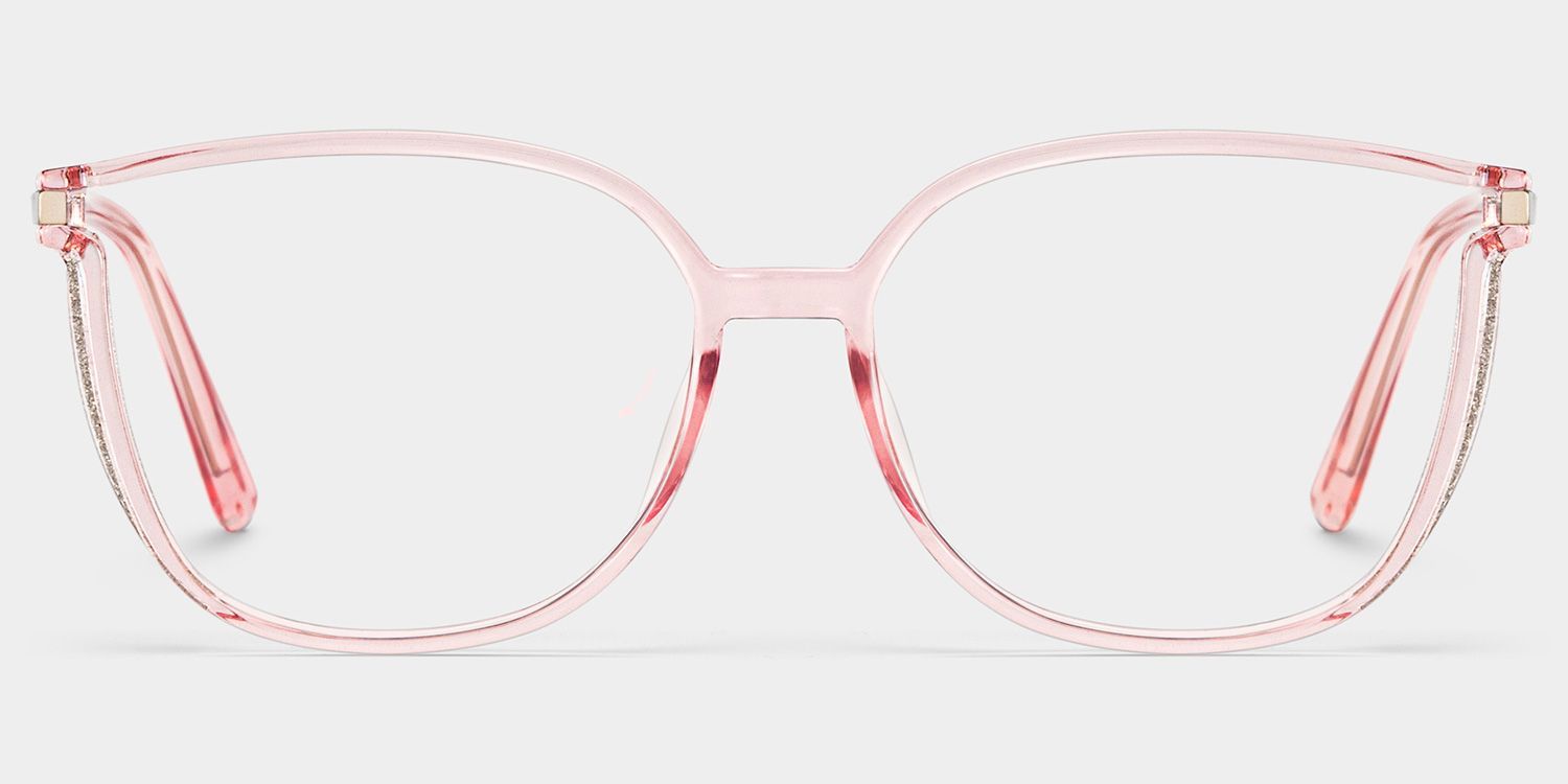 Rodz Light Pink Square Frame Glasses for Women | ZEELOOL0
