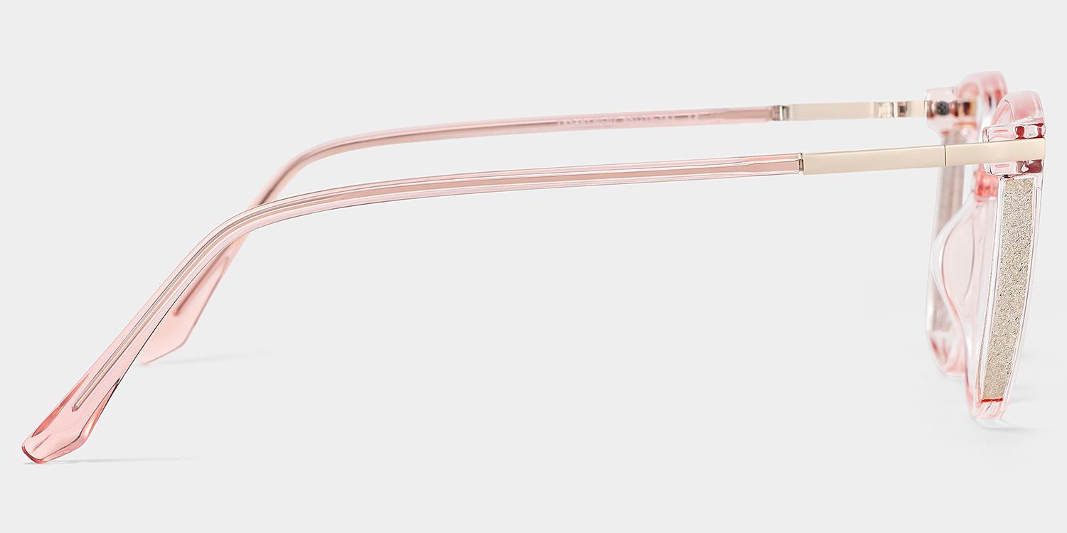 Rodz Light Pink Square Frame Glasses for Women | ZEELOOL3