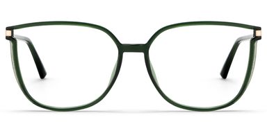 Rodz Square Dark-Green Glasses