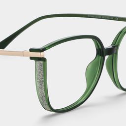 Rodz Square Dark-Green Glasses4