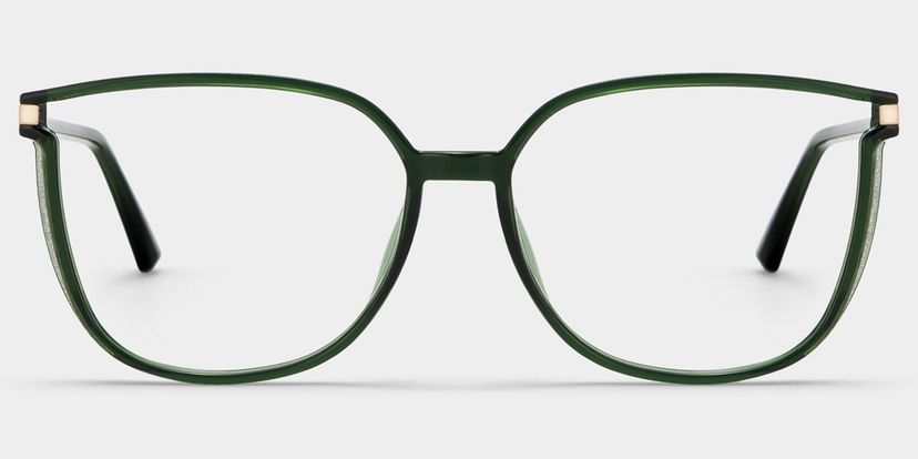 Rodz Square Dark-Green Glasses