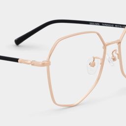 Bivins Geometric Gold Glasses5