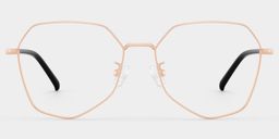 Bivins Geometric Gold Glasses1