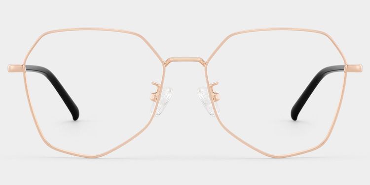 Bivins Geometric Gold Glasses