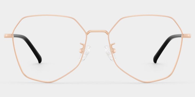 Bivins Geometric Gold Glasses