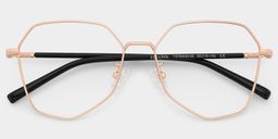 Bivins Geometric Gold Glasses2