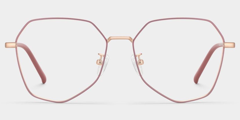 Bivins Geometric Pink Glasses