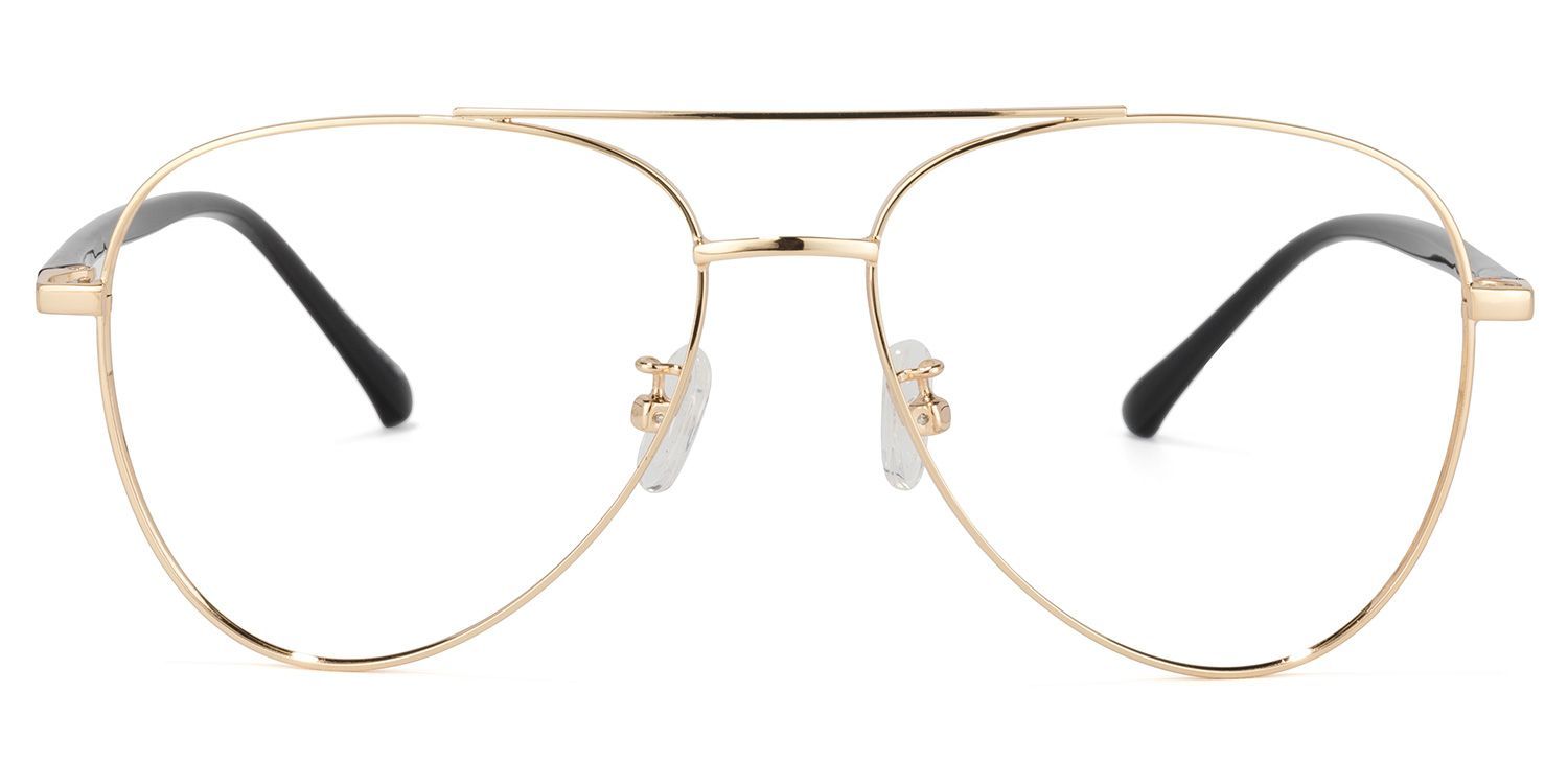 Paige Aviator Gold Glasses | Zeelool Glasses2