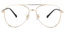 Paige Aviator Gold Glasses2