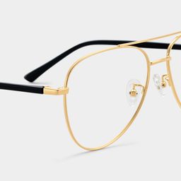 Paige Aviator Gold Glasses5