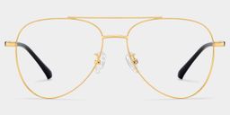 Paige Aviator Gold Glasses1
