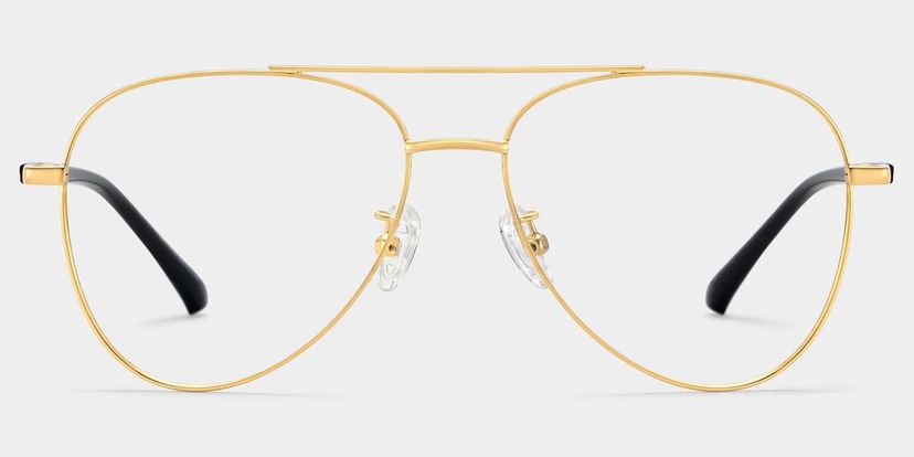 Paige Aviator Gold Glasses