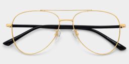 Paige Aviator Gold Glasses2