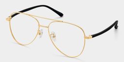 Paige Aviator Gold Glasses3