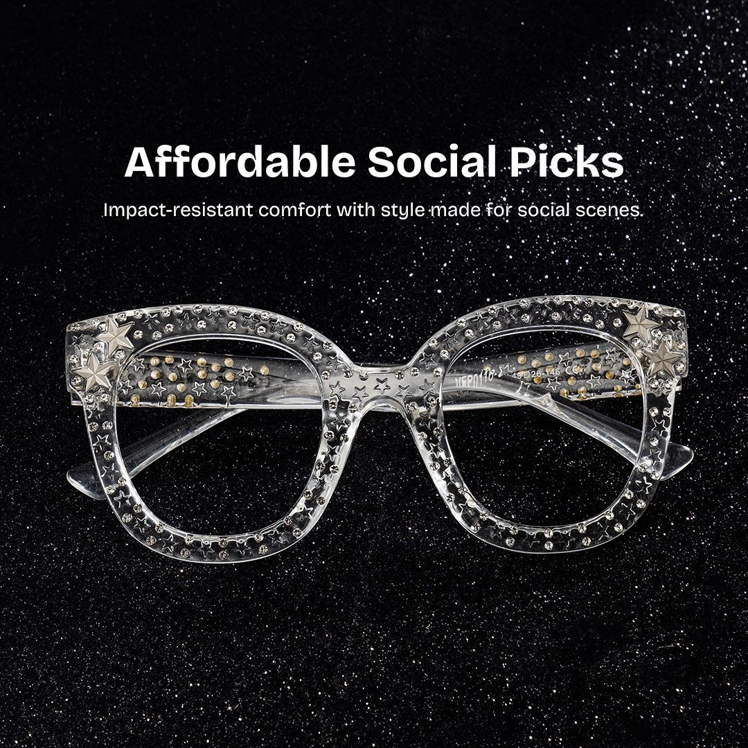 Kahle Cateye Clear Eyeglasses and Clear Frames0