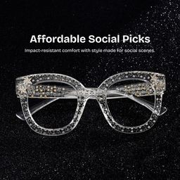 Kahle Cateye Clear Glasses0