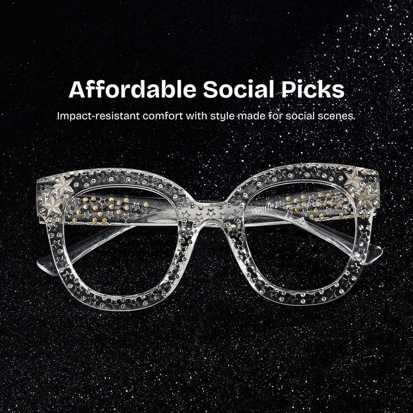 Kahle Cateye Clear Glasses