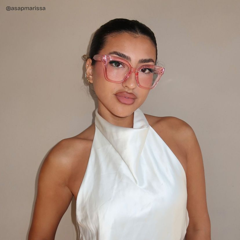 Malcolm Square Pink Glasses