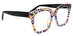 Xion Colorful-Point Square Glasses2