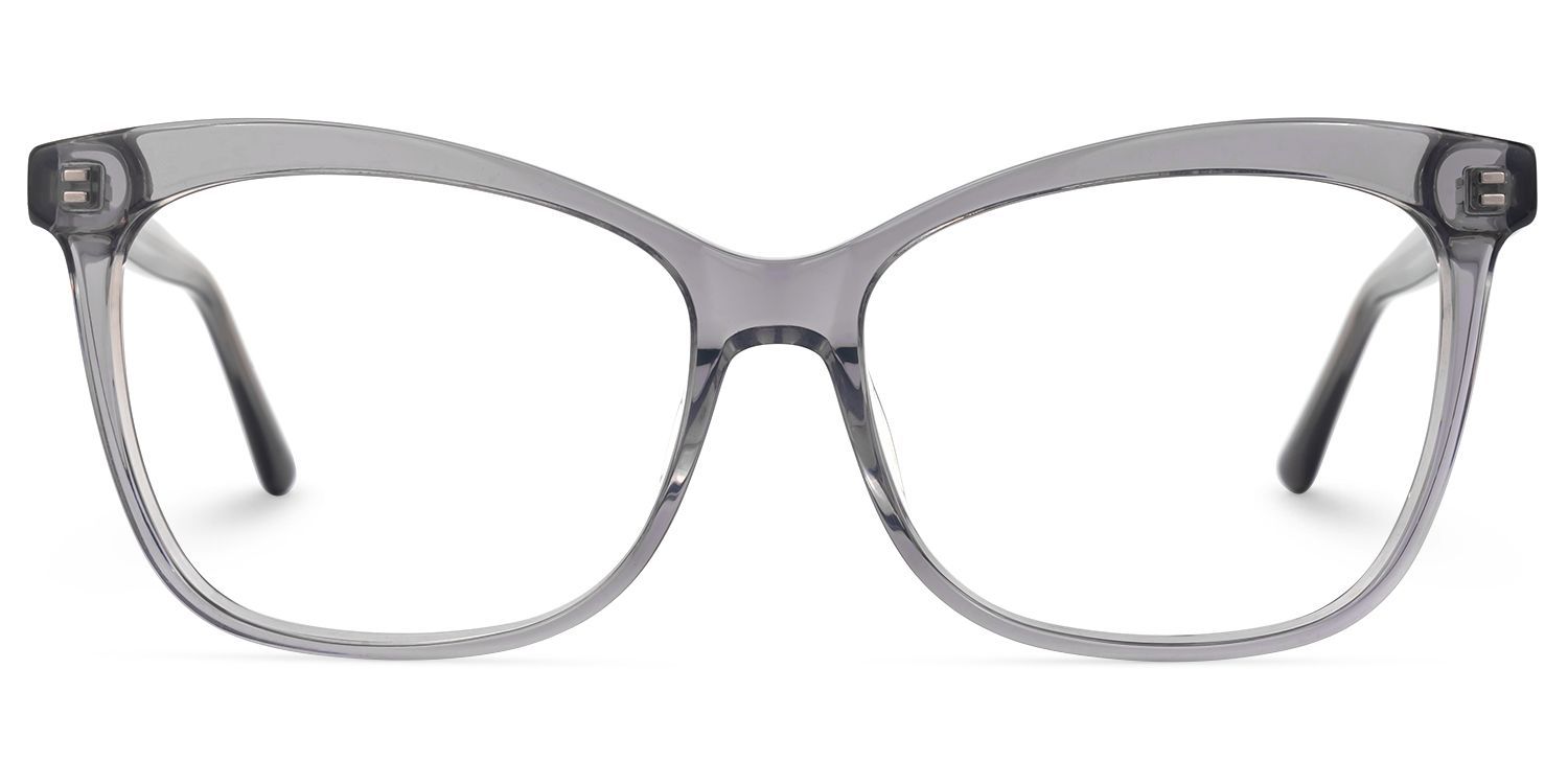 Alfred Butterfly Gray Frame Glasses | Zeelool Optical0