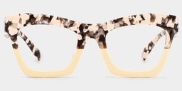 Benitez Square Two-Tone Glasses0