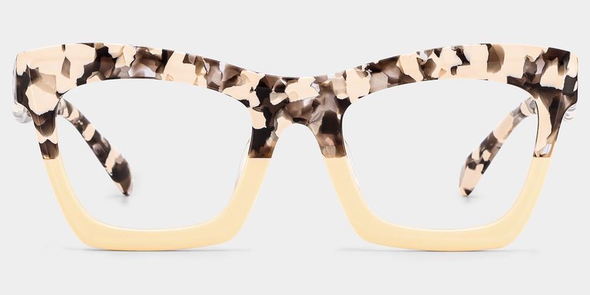 Benitez Square Two-Tone Glasses