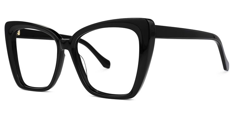 Shanell Butterfly Black Glasses
