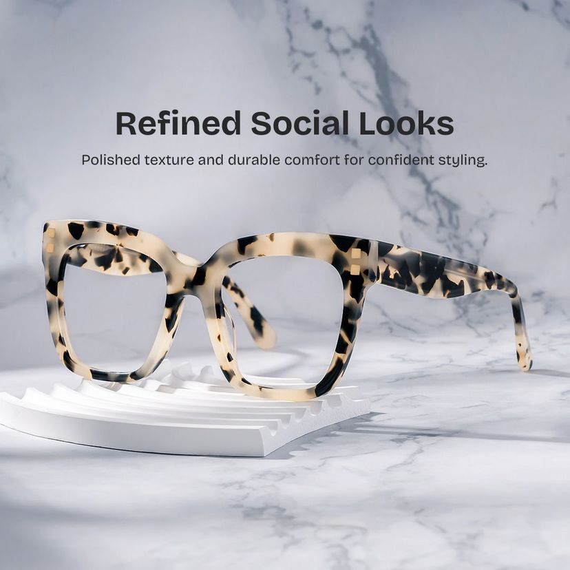 Minguela Square Brown-Tortoise Glasses