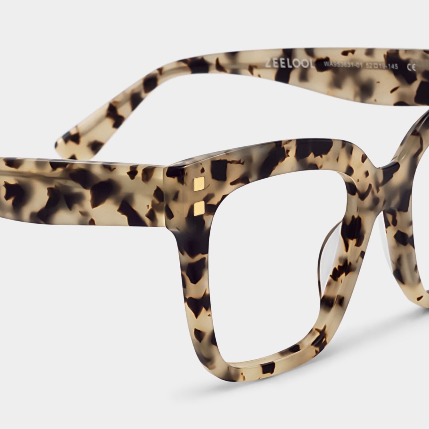 Minguela Square Brown-Tortoise Glasses | ZEELOOL