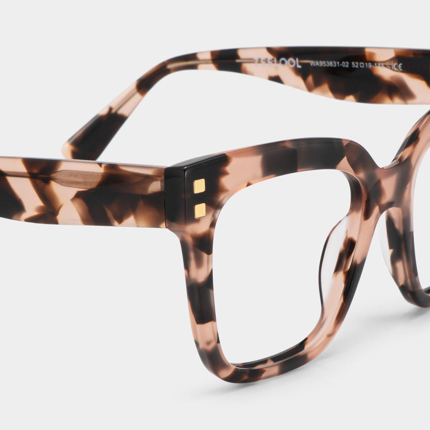Minguela Square Cheetah Print Tortoise Glasses | ZEELOOL6