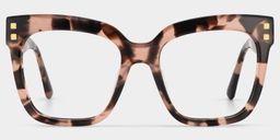Minguela Pink-Tortoise Square Glasses2