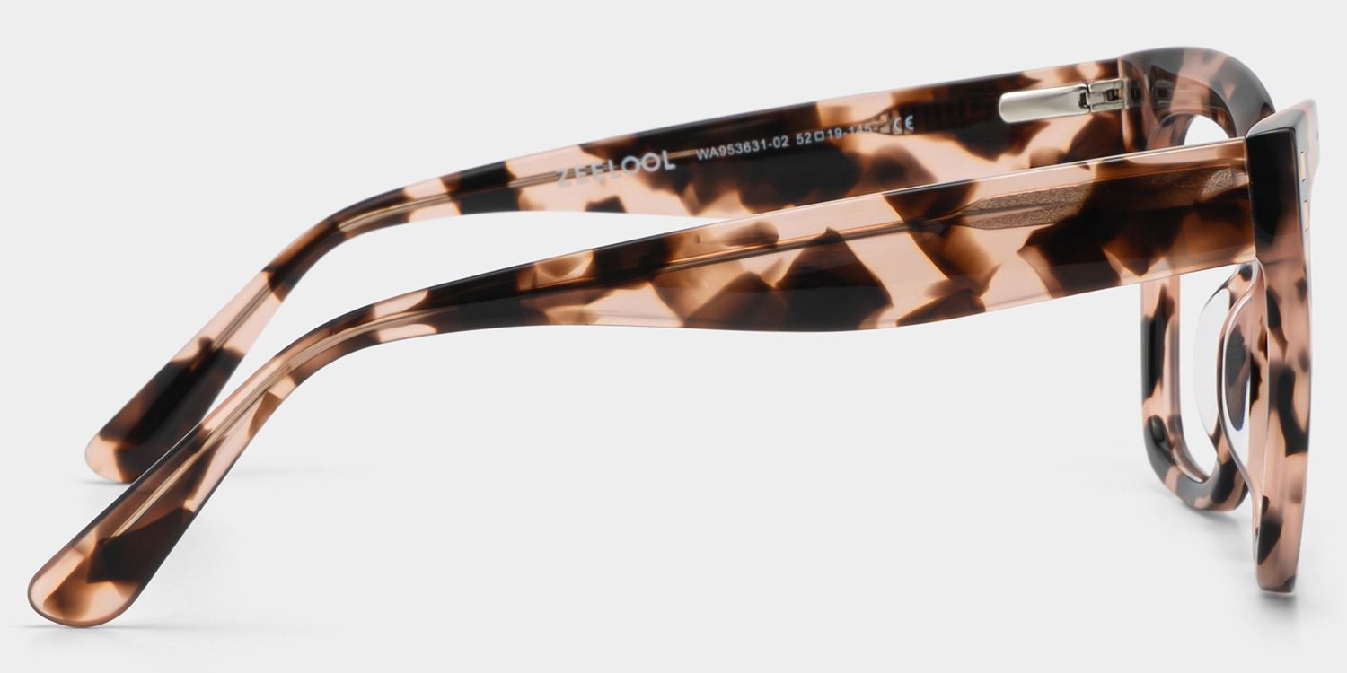 Minguela Square Cheetah Print Tortoise Glasses | ZEELOOL