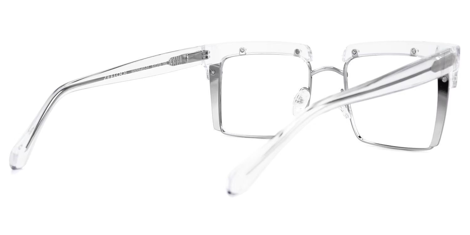 Kiana Square Clear Frame Glasses for Women and Men | ZEELOOL4