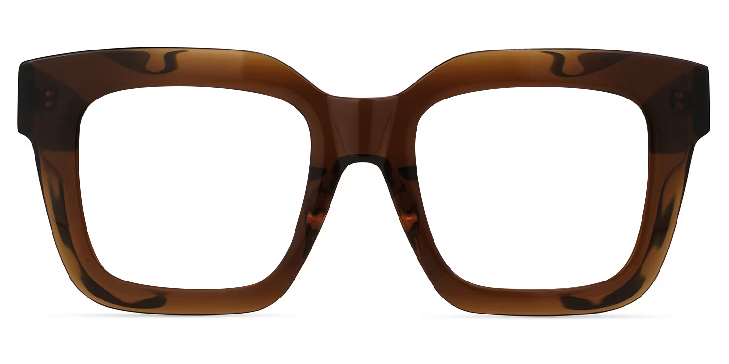 Trinity Square Tawny Glasses | Zeelool Glasses