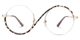 Flozif Tortoise Round Glasses0