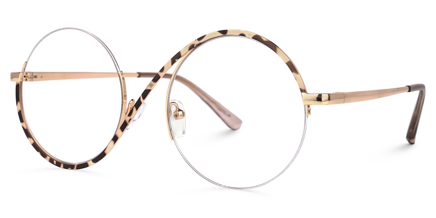 Flozif Tortoise Round Frame Glasses deals -Zeelool1