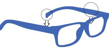 Plastic Frame Glasses Crooked Adjustment