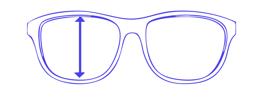 zeelool eyeglasses lens height